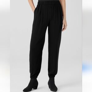 Eileen Fisher Crepe Jogger Pant Black Size XS